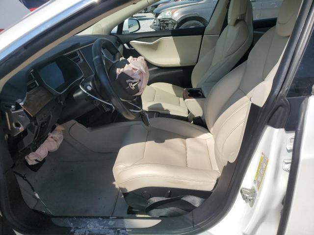 5YJSA1E11HF217499 - 2017 TESLA MODEL S WHITE photo 7