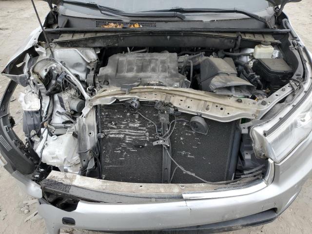 5TDJKRFH1GS299618 - 2016 TOYOTA HIGHLANDER XLE SILVER photo 12