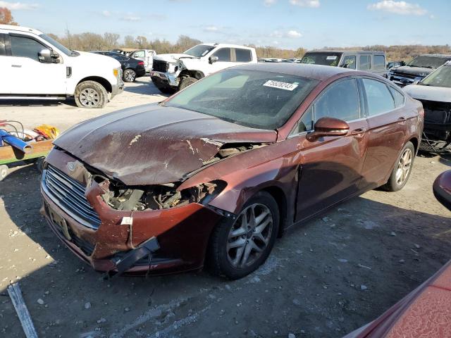 3FA6P0HD0GR184370 - 2016 FORD FUSION SE BURGUNDY photo 1