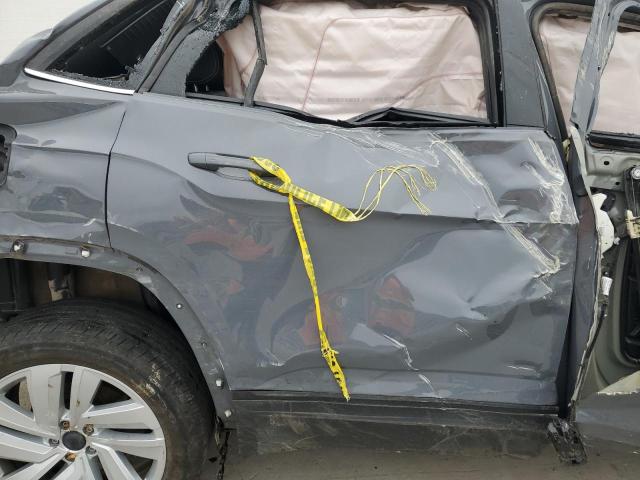 1V2KE2CAXNC212418 - 2022 VOLKSWAGEN ATLAS CROS SE GRAY photo 10