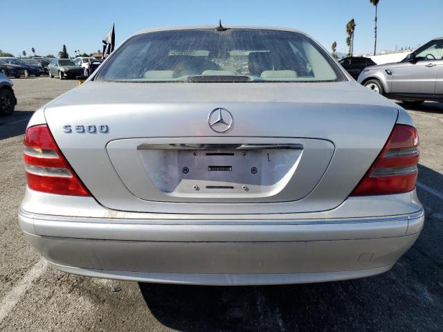 WDBNG75J72A314686 - 2002 MERCEDES-BENZ S 500 SILVER photo 6