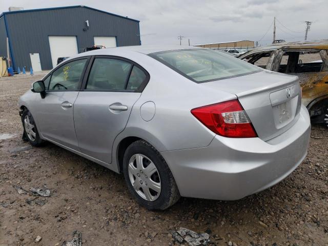 JHMFB2F52CS001371 - 2012 HONDA CIVIC LX GRAY photo 2