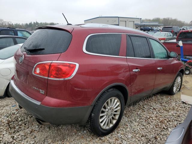 5GAKRBEDXBJ304859 - 2011 BUICK ENCLAVE CXL RED photo 3