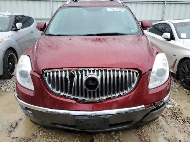 5GAKRBEDXBJ304859 - 2011 BUICK ENCLAVE CXL RED photo 5