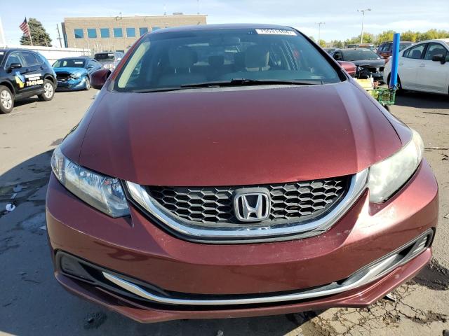 19XFB2F54FE078512 - 2015 HONDA CIVIC LX MAROON photo 5