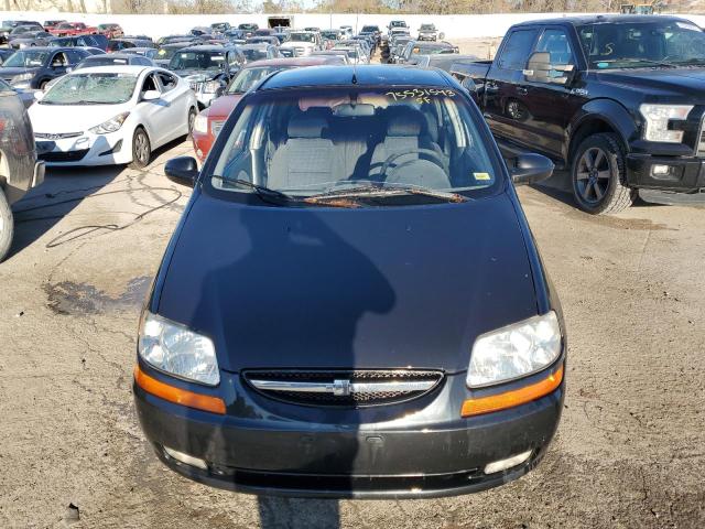 KL1TD66677B738741 - 2007 CHEVROLET AVEO BASE BLACK photo 5