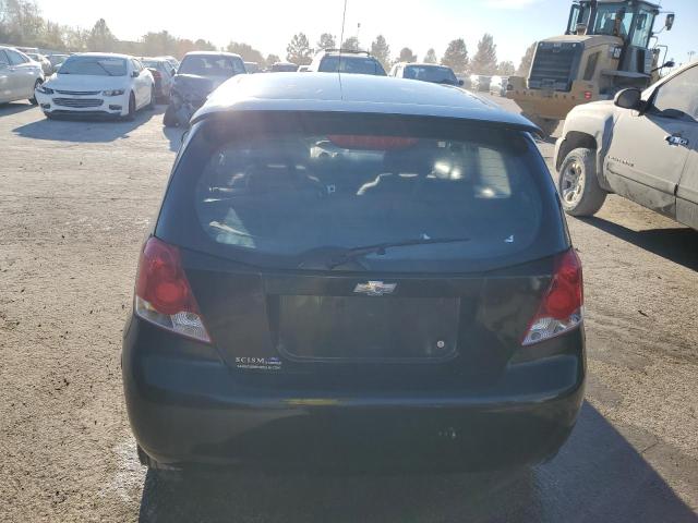 KL1TD66677B738741 - 2007 CHEVROLET AVEO BASE BLACK photo 6