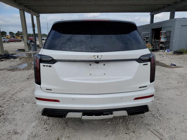 1GYKPGRS4MZ182492 - 2021 CADILLAC XT6 SPORT WHITE photo 6