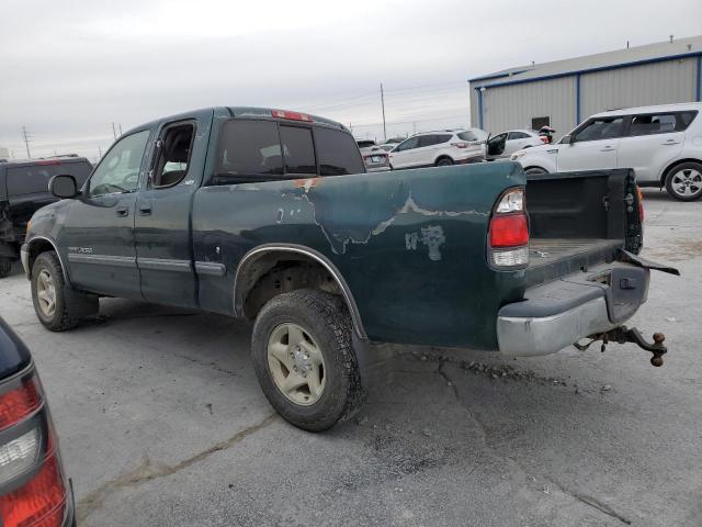 5TBRT3416YS109163 - 2000 TOYOTA TUNDRA ACCESS CAB მწვანე ფოტო 2
