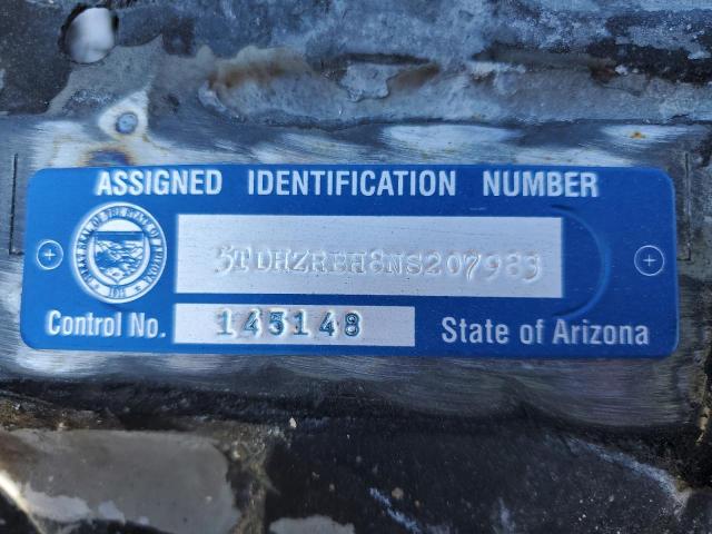 5TDHZRBH8NS207983 - 2022 TOYOTA HIGHLANDER XLE BURN photo 12