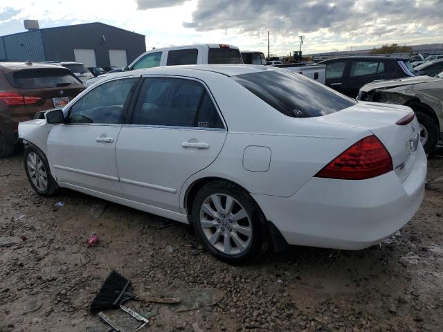 1HGCM66567A052889 - 2007 HONDA ACCORD EX WHITE photo 2