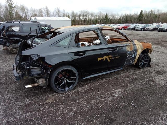 2HGFE2F55NH101758 - 2022 HONDA CIVIC SPORT BLACK photo 3