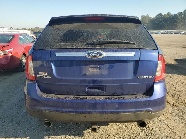 2FMDK3KC6DBA85561 - 2013 FORD EDGE LIMITED BLUE photo 6