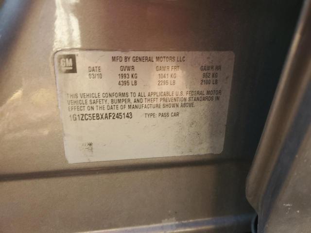 1G1ZC5EBXAF245143 - 2010 CHEVROLET MALIBU 1LT 棕色 照片 12