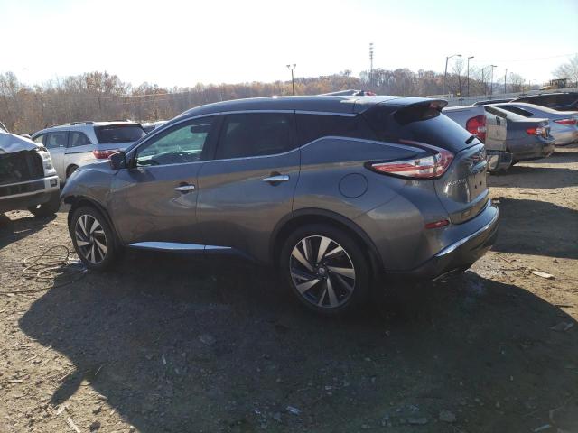 5N1AZ2MG1FN266681 - 2015 NISSAN MURANO S GRAY photo 2