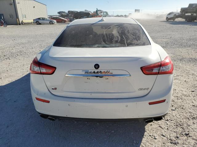 ZAM57RTAXE1113686 - 2014 MASERATI GHIBLI S WHITE photo 6