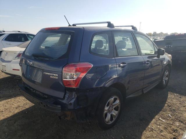 JF2SJAAC1EH436046 - 2014 SUBARU FORESTER 2.5I BLUE photo 3