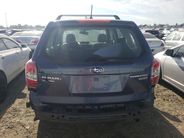 JF2SJAAC1EH436046 - 2014 SUBARU FORESTER 2.5I BLUE photo 6