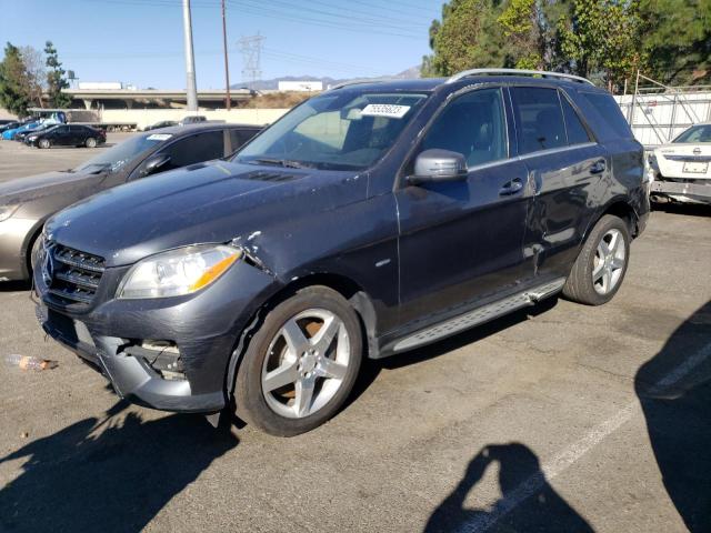 4JGDA7DB8CA048780 - 2012 MERCEDES-BENZ ML 550 4MATIC GRAY photo 1