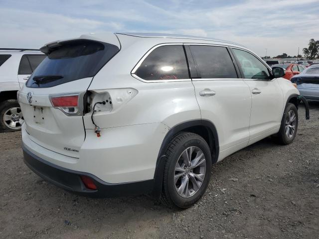 5TDJKRFH3ES021302 - 2014 TOYOTA HIGHLANDER XLE CREAM photo 3