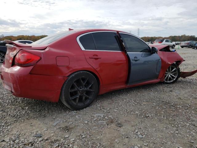 JNKBV61E07M718527 - 2007 INFINITI G35 RED photo 3