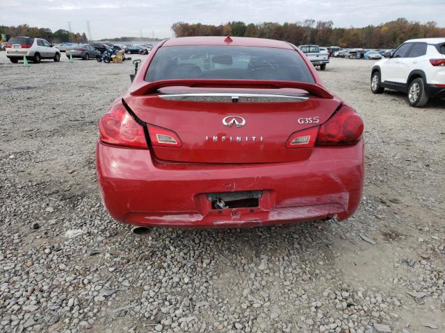 JNKBV61E07M718527 - 2007 INFINITI G35 RED photo 6