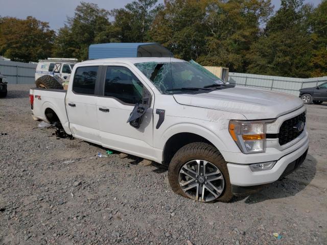 1FTEW1EP4MFA31075 - 2021 FORD F150 SUPERCREW WHITE photo 4