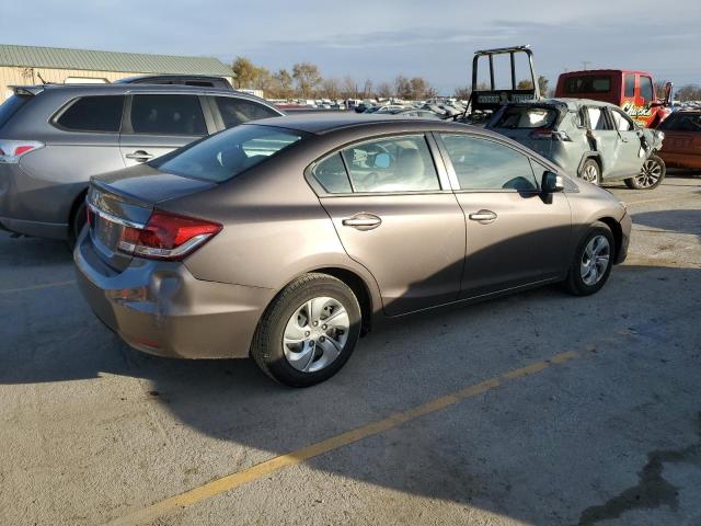 2HGFB2F56DH579968 - 2013 HONDA CIVIC LX BROWN photo 3