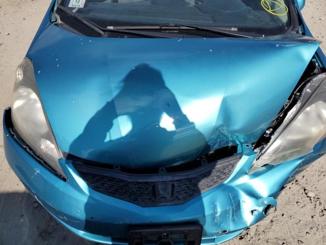 JHMGE8H30CC010039 - 2012 HONDA FIT TURQUOISE photo 11