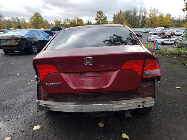 1HGFA16887L142522 - 2007 HONDA CIVIC EX RED photo 6