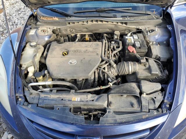 1YVHZ8BH6A5M21682 - 2010 MAZDA 6 I BLUE photo 11