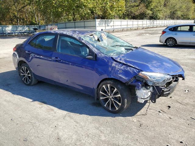 2T1BURHE9HC943605 - 2017 TOYOTA COROLLA L BLUE photo 4