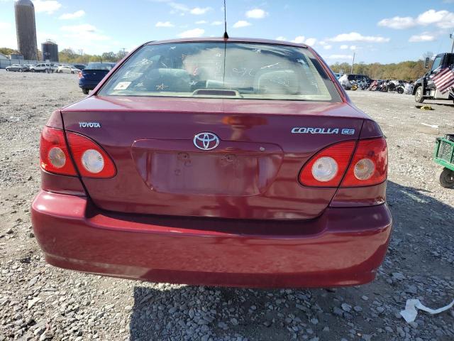 1NXBR32EX6Z682021 - 2006 TOYOTA COROLLA CE BURGUNDY photo 6