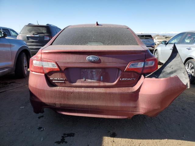 4S3BNAS68H3026972 - 2017 SUBARU LEGACY SPORT RED photo 6