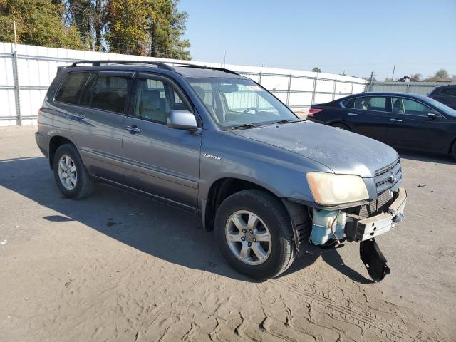 JTEHF21A310009843 - 2001 TOYOTA HIGHLANDER BLUE photo 4