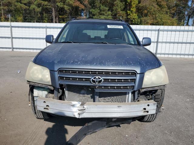 JTEHF21A310009843 - 2001 TOYOTA HIGHLANDER BLUE photo 5