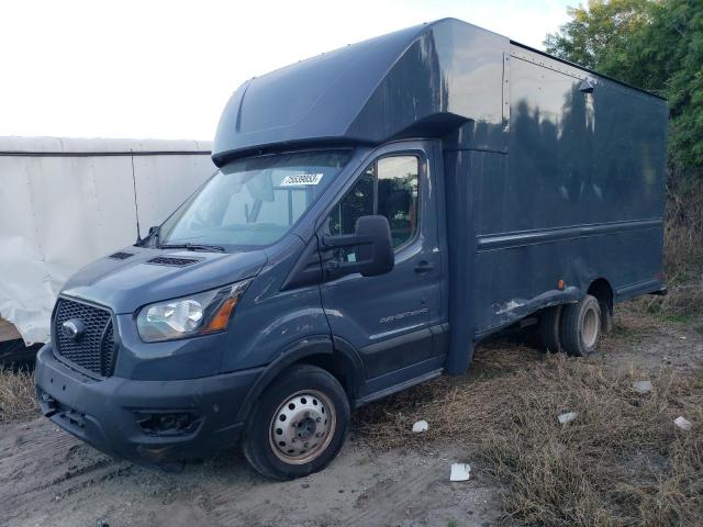 1FDDF6P80MKA78511 - 2021 FORD TRANSIT T-350 HD BLUE photo 1