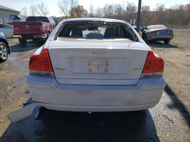 YV1RS592262541321 - 2006 VOLVO S60 2.5T WHITE photo 6