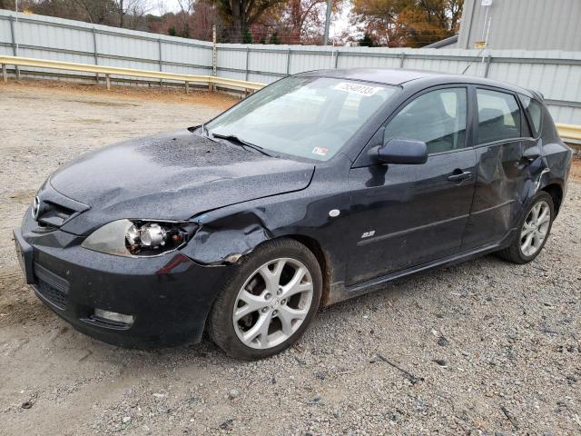 JM1BK343181832171 - 2008 MAZDA 3 HATCHBACK BLACK photo 1