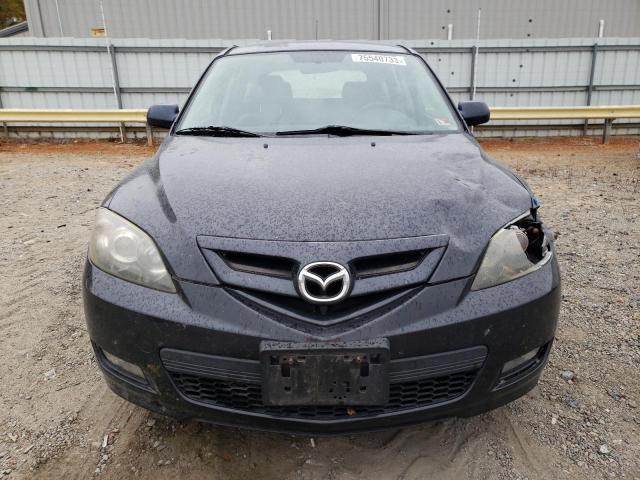 JM1BK343181832171 - 2008 MAZDA 3 HATCHBACK BLACK photo 5