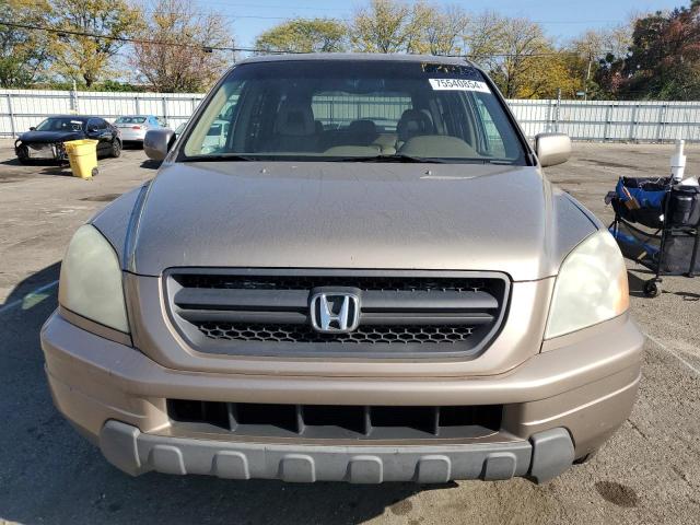 2HKYF18564H571721 - 2004 HONDA PILOT EXL BEIGE photo 5