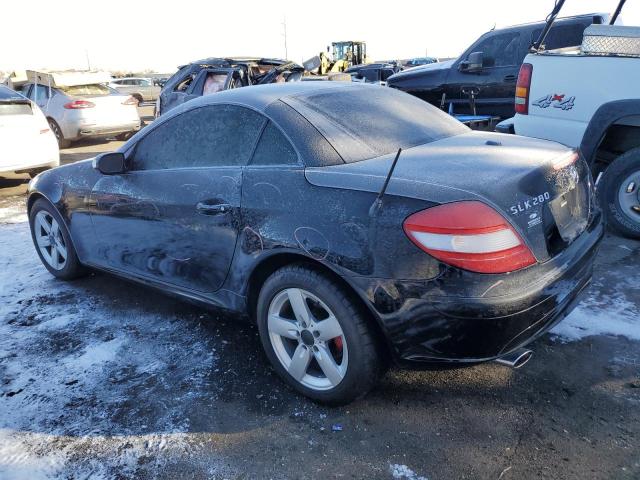 WDBWK54F38F180999 - 2008 MERCEDES-BENZ SLK 280 BLACK photo 2