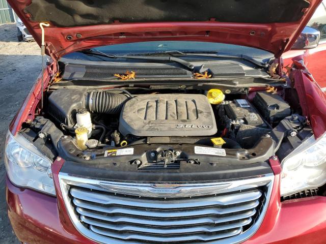 2C4RC1CG2FR662710 - 2015 CHRYSLER TOWN & COU TOURING L RED photo 12
