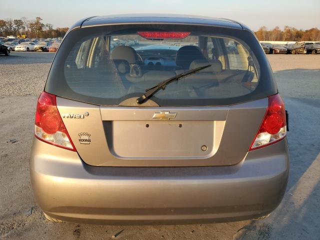 KL1TD66637B693412 - 2007 CHEVROLET AVEO BASE GRAY photo 6