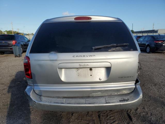 1B4GP45G51B112755 - 2001 DODGE CARAVAN SPORT SILVER photo 6