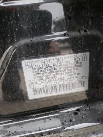 3N1AB7AP7KY234859 - 2019 NISSAN SENTRA S BLACK photo 12