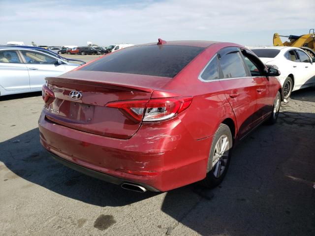 5NPE24AF5FH185913 - 2015 HYUNDAI SONATA SE RED photo 3