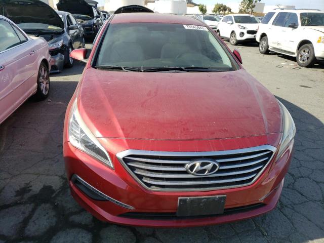 5NPE24AF5FH185913 - 2015 HYUNDAI SONATA SE RED photo 5