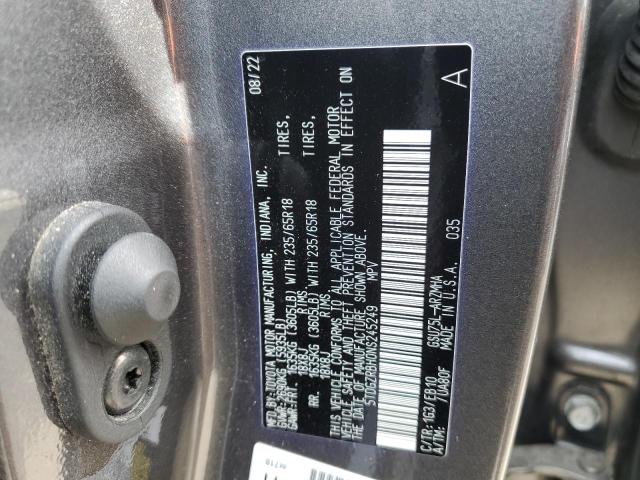 5TDGZRBH0NS245249 - 2022 TOYOTA HIGHLANDER XLE Boz foto 13