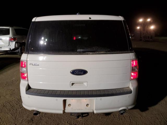 2FMGK5B89EBD10335 - 2014 FORD FLEX SE WHITE photo 6